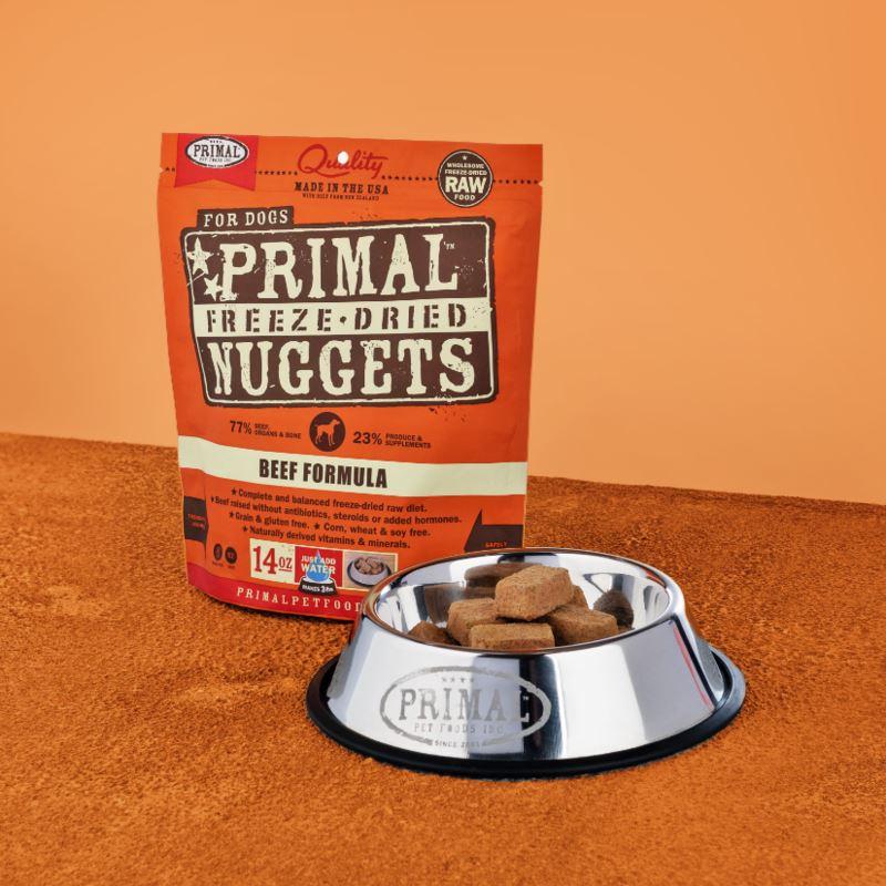 Primal Canine Freeze Dried Dog Food 14oz Nuggets Beef