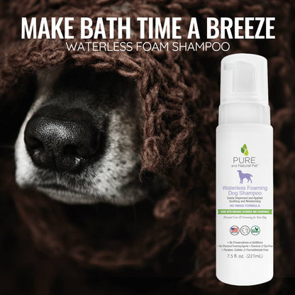 Pure and Natural Pet - Waterless Foaming Dog Shampoo