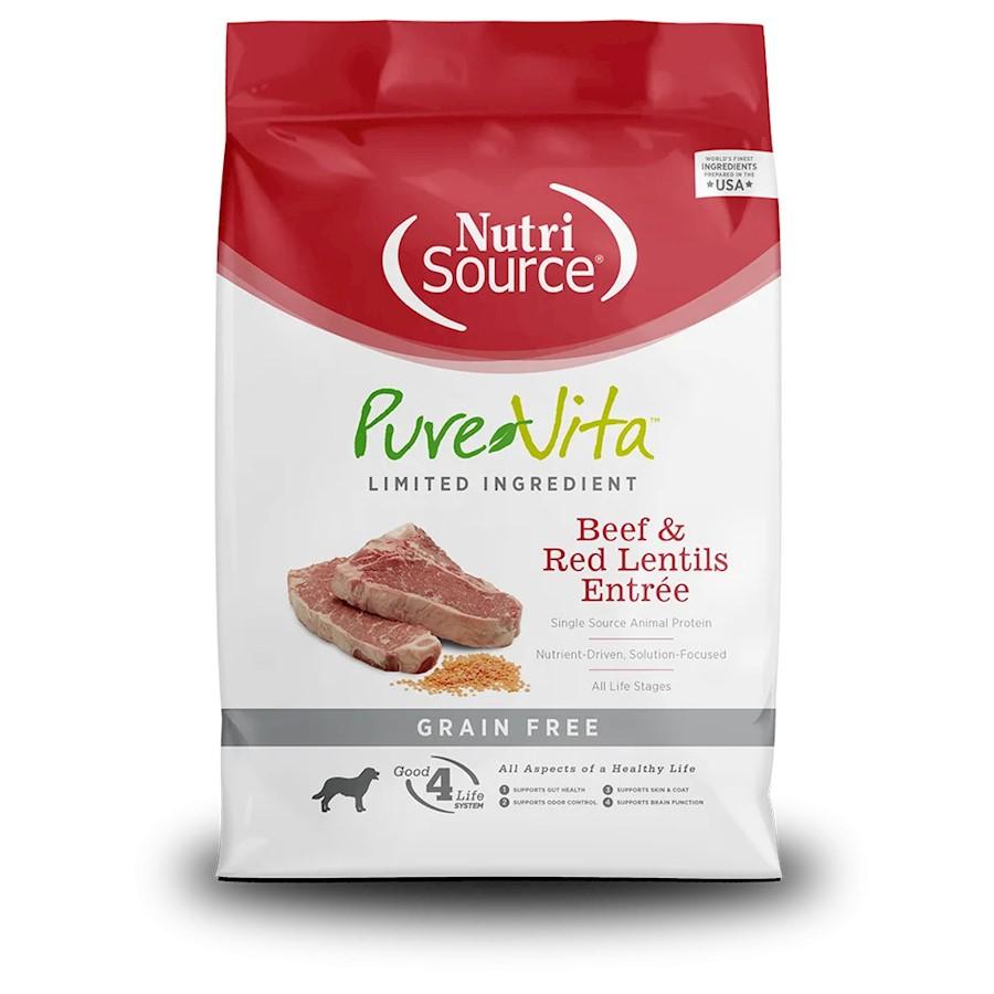 Pure Vita Dry Dog Food Beef & Red Lentil