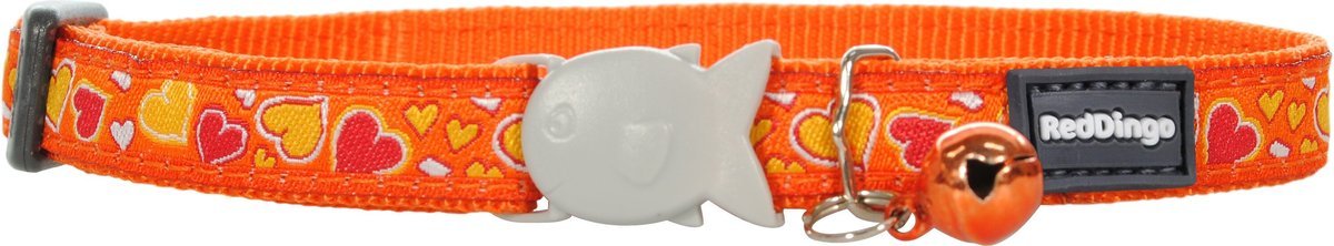 Red Dingo Cat Safety Collars Breezy love orange