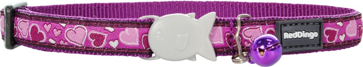 Red Dingo Cat Safety Collars Breezy love purple