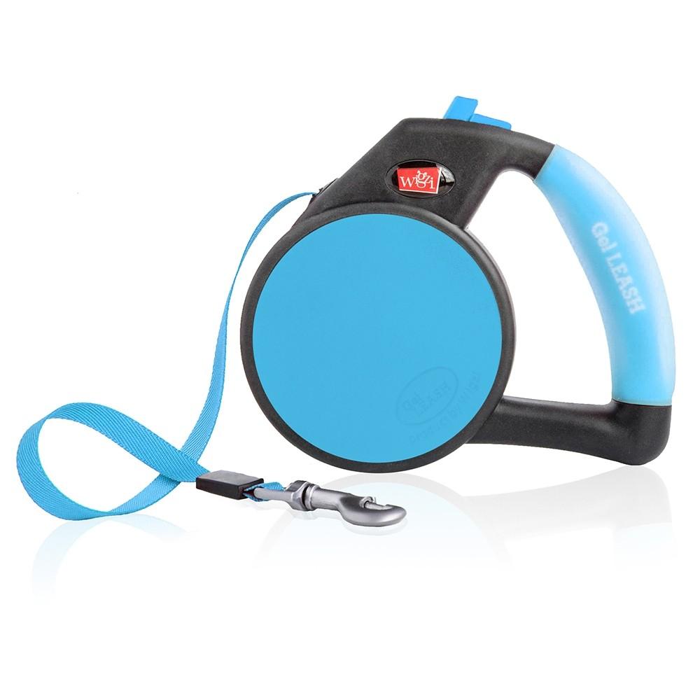 Wigzi Retractable Gel Leashes Medium Blue