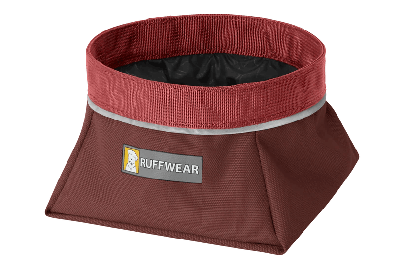 Ruffwear Quencher Waterproof Collapsible Packable Bowl Fired Brick