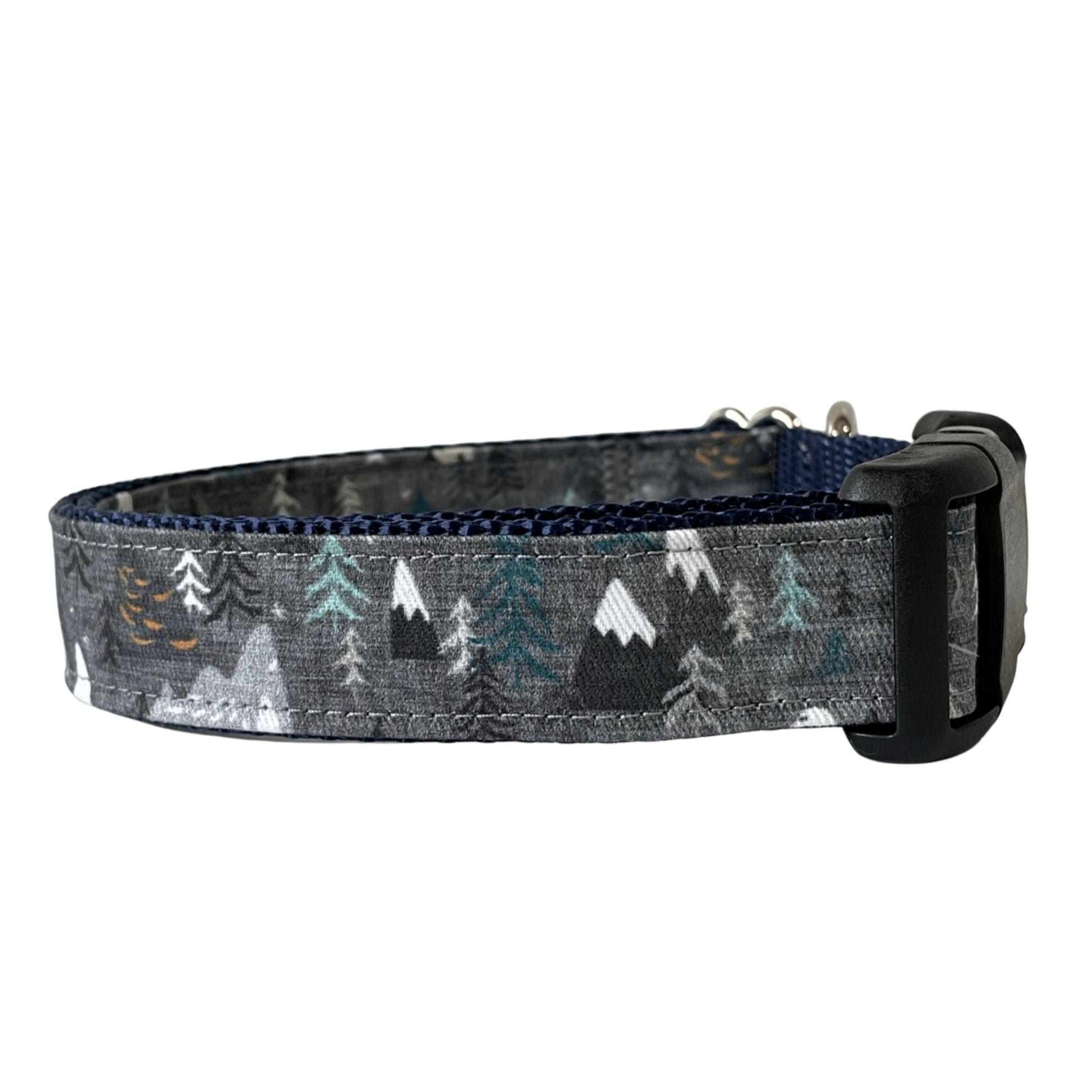 Sew Fetch Dog Co - The Baxter Grey Woodland Mountain Dog Collar - Happy Hounds Pet Supply