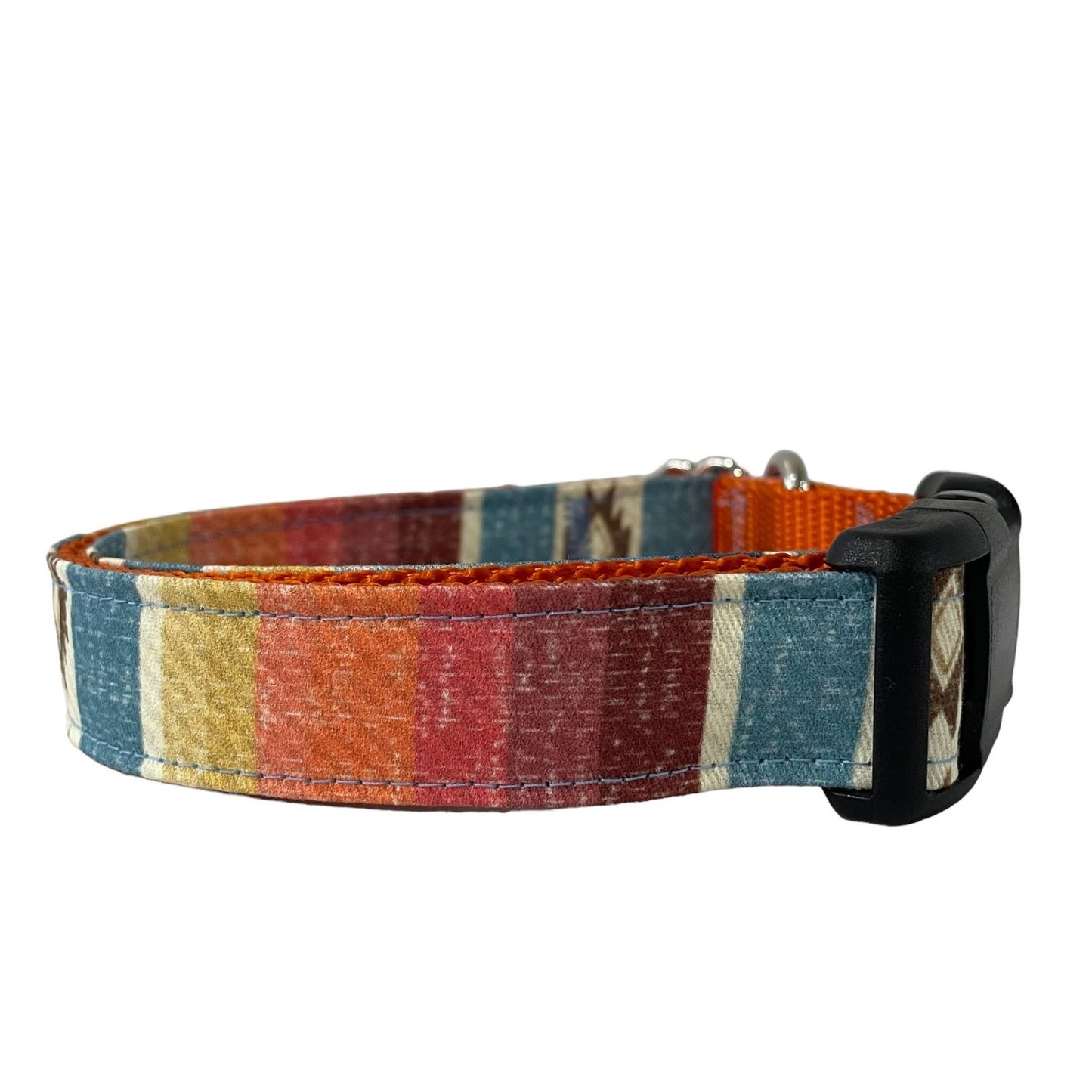 Sew Fetch Dog Collars Serape Burnt Orange