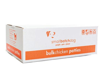 Small Batch Frozen Raw Dog Food 18lb Patties Chicken
