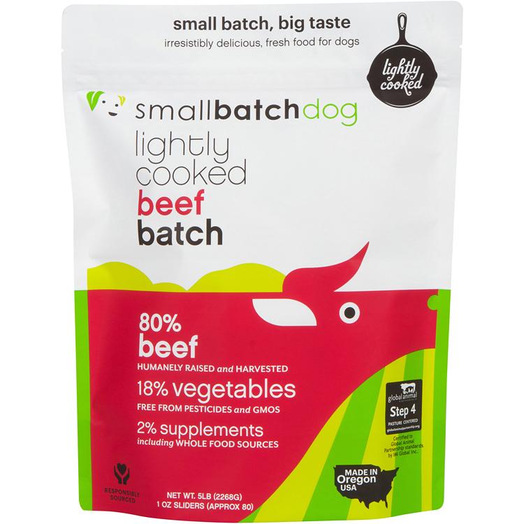 Small Batch Lightly Cooked Dog Food 5lb Beef