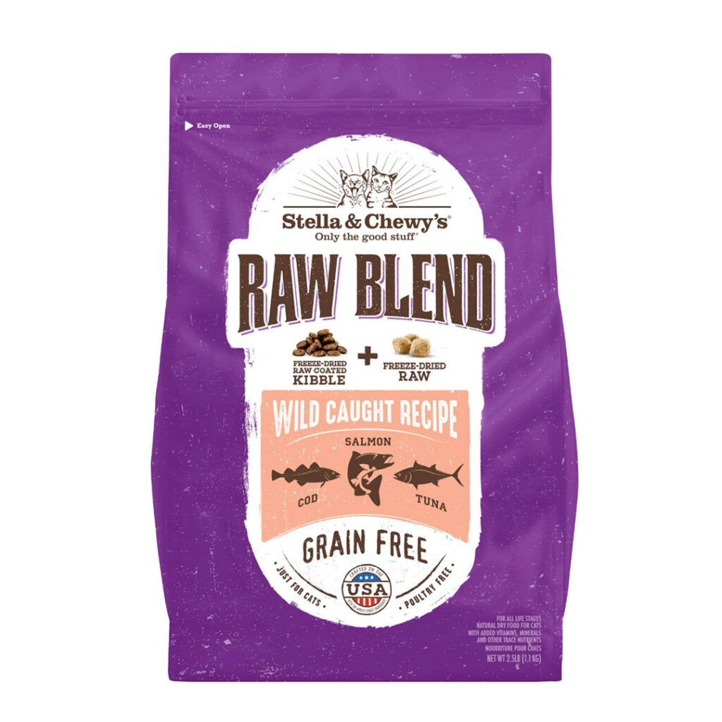 Stella and Chewy's Raw Coated & Blends Cat Food Raw Blend Wild Caught