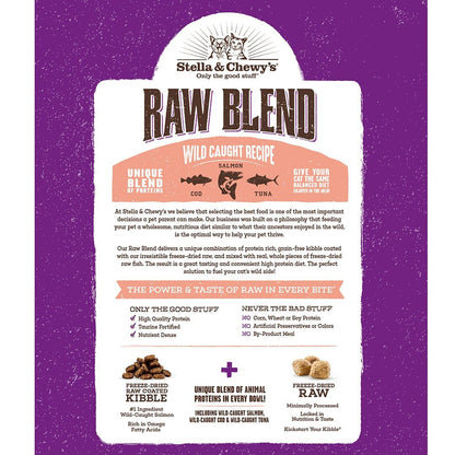 Stella and Chewy's Raw Coated & Blends Cat Food 2.5lb Raw Blend Wild Caught
