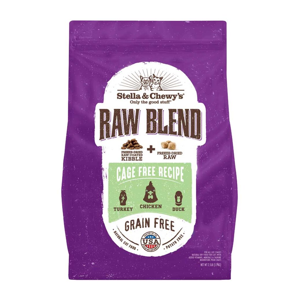 Stella and Chewy's Raw Coated & Blends Cat Food Raw Blend Cage Free