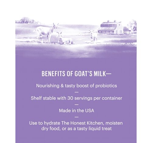 The Honest Kitchen Dehydrated Goat's Milk Single-Serve pack