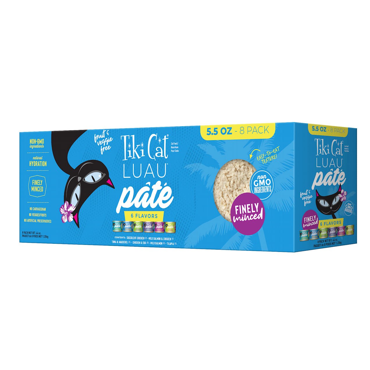 Tiki Cat Luau Pate Canned Cat Food Variety Pack (8 count) 6oz