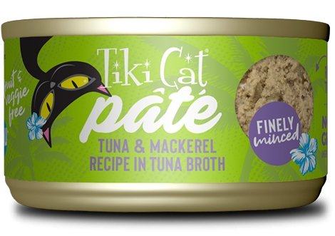 Tiki Cat Luau Pate Canned Cat Food Tuna and Mackerel 5.5oz