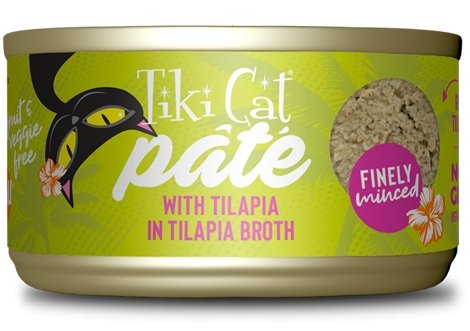 Tiki Cat Luau Pate Canned Cat Food Tilapia 5.5oz