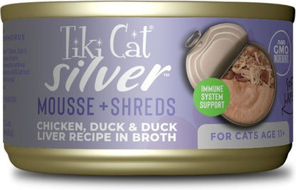 Tiki Cat Silver Mousse + Shreds 2.4oz