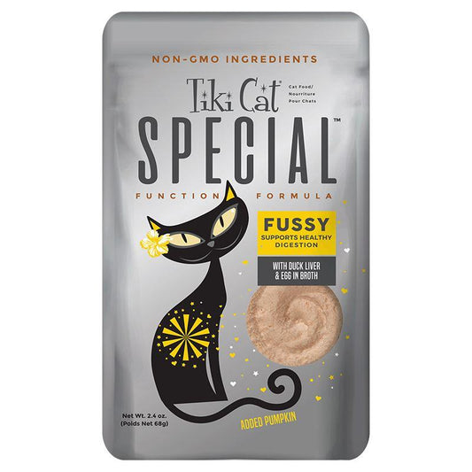 TikiPet Special Cat Food Pouches Fussy Duck Liver