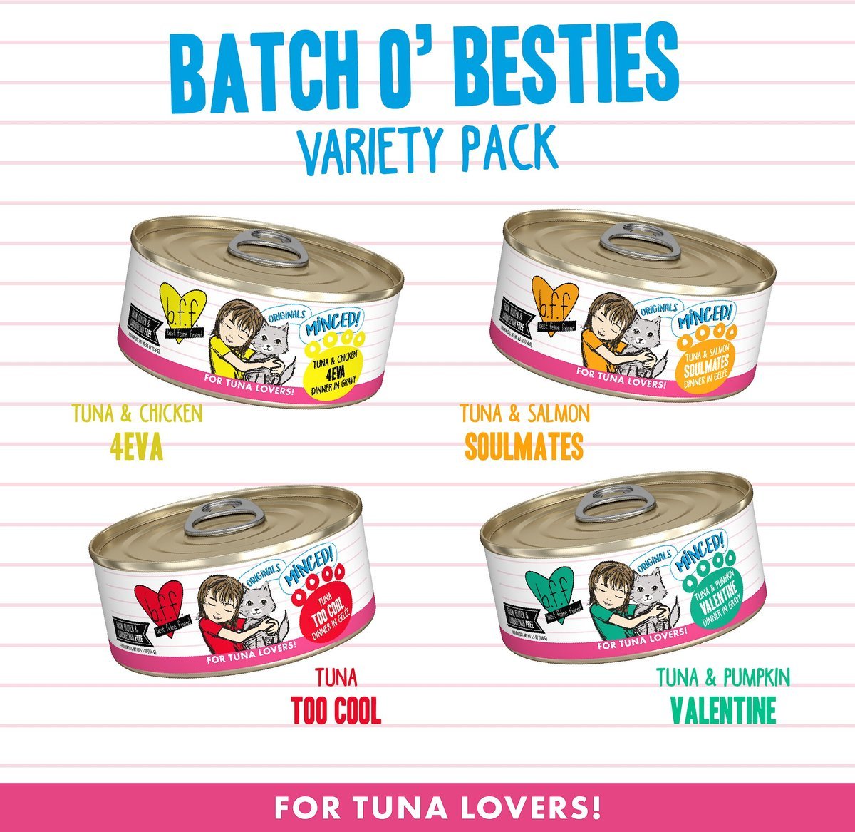 Weruva BFF - Original Canned Cat Food 5.5oz Batch O' Besties Variety Pack