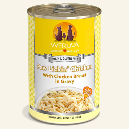 Weruva Classic Canned Dog Food 14oz Paw Lickin' Chicken