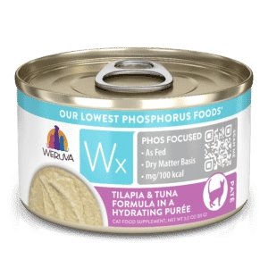 Weruva Wx Low Phosphorus Canned Cat Food Tilapia and Tuna Puree