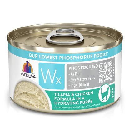 Weruva Wx Low Phosphorus Canned Cat Food Tilapia and Chicken Puree