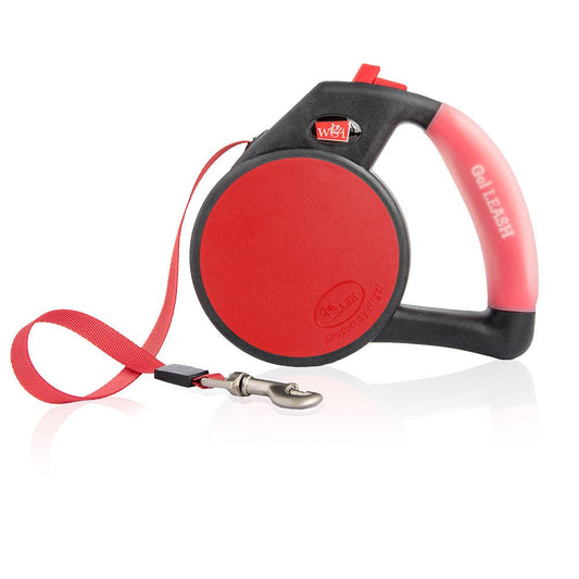 Wigzi Retractable Gel Leashes Large Red